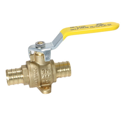 100 Pack  XFITTING 3/4'' Pex B Ball Valve w. Drop Ear, Lead Free Brass, Full Port