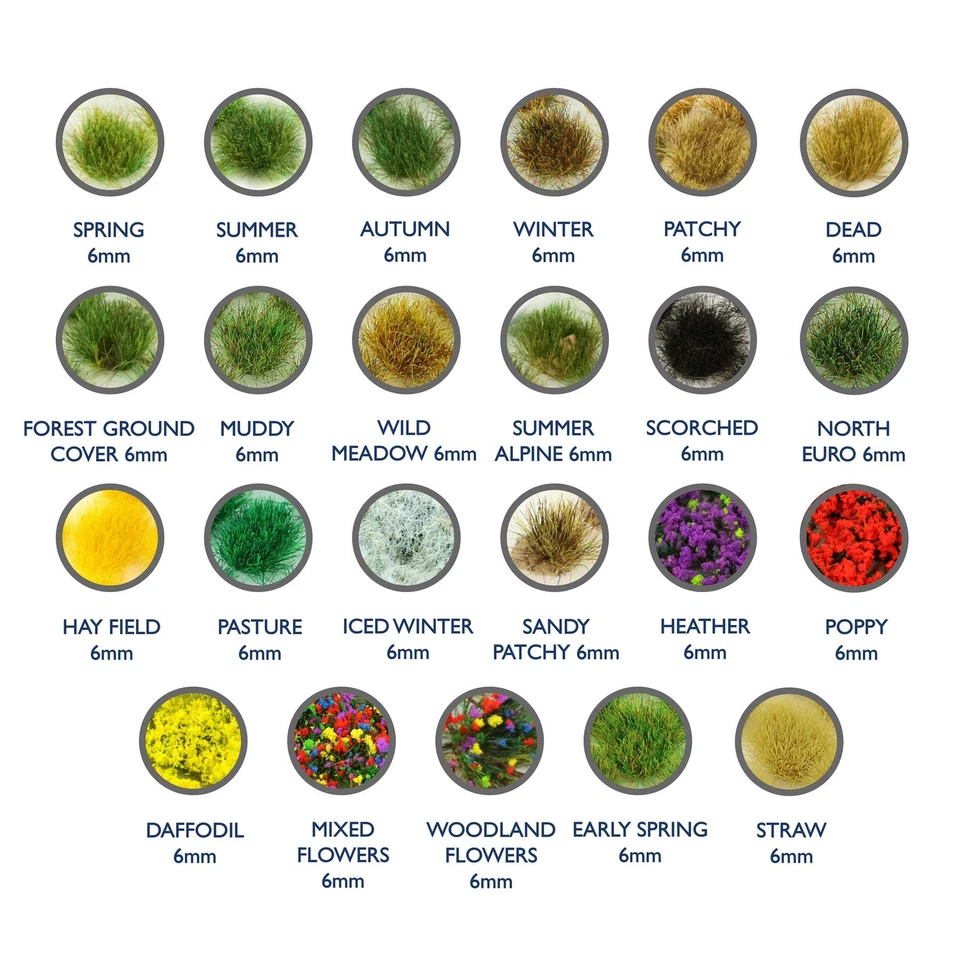 WWS Mechones Autoadhesivos de Hierba Estática x 100 – Diorama Escenografía - Imagen 3 de 4