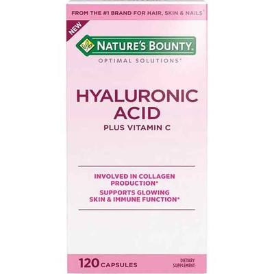 Nature's Bounty Hyaluronic Acid Plus Vitamin C 120 Caps