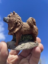 Vintage Cold Bronze Cast " CHOW CHOW Dog " by Marsha Richardson HTF RAREblt7j1