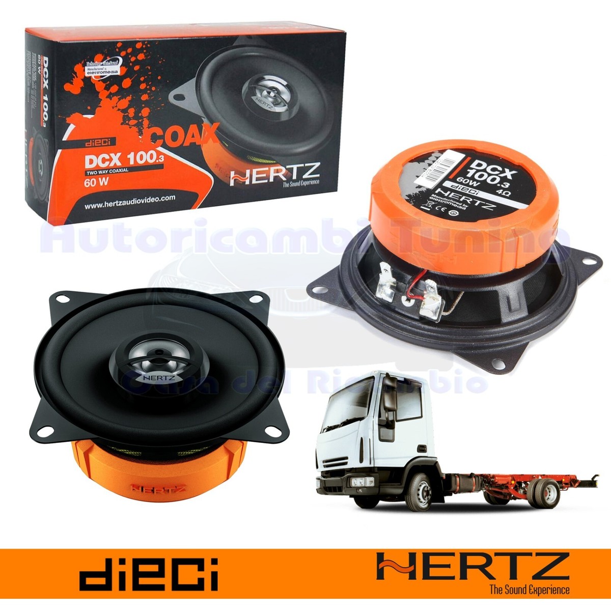 Casse Coassiali Hertz DCX 130 + Supporti Per Fiat Bravo 2007 - Altoparlanti 13 Cm Per Sportelli - Foto 12