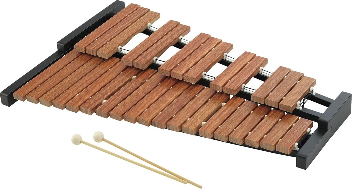 カホン Zenn Zenon Xylophone 32 sounds F45~C76 with drumstick ZX-32BK