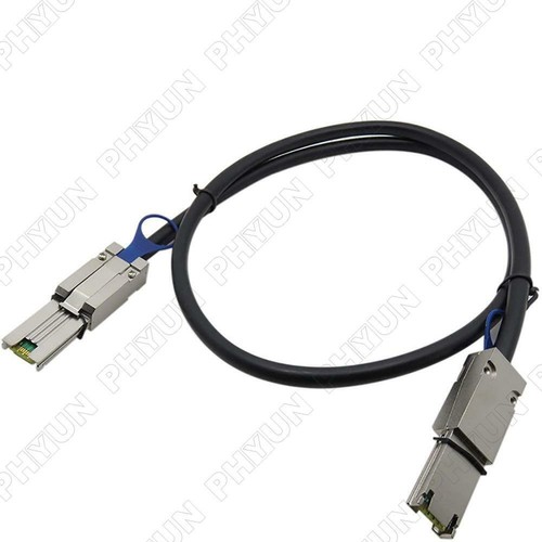 1M Mini SAS 26P SFF-8088 to SFF-8088 SAS 26 Pin External Cable Disk Array Line - Picture 7 of 8