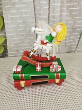Vintage Toy Land Wooden Rocking Musical Horse