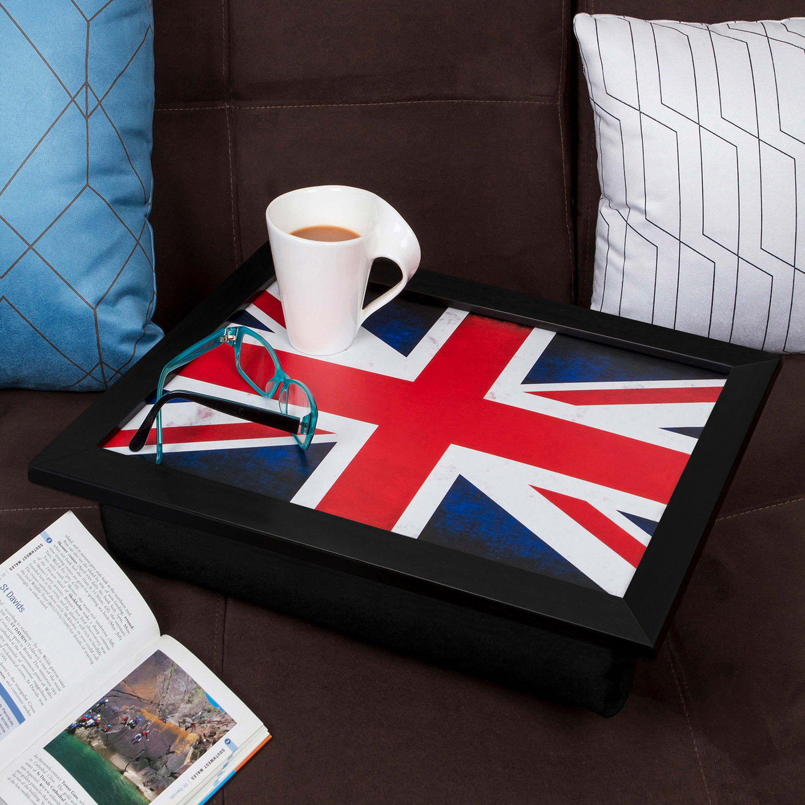 Banksy Napalm Graffiti Lap Tray Cushioned Bean Bag Padded TV Dinner