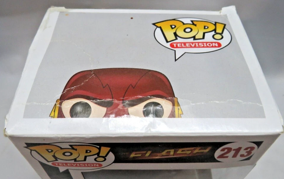 Телевизионная фигурка DC The Flash Funko Pop новая нераспакованная 213 в коробке повреждена - Изображение 3 из 4