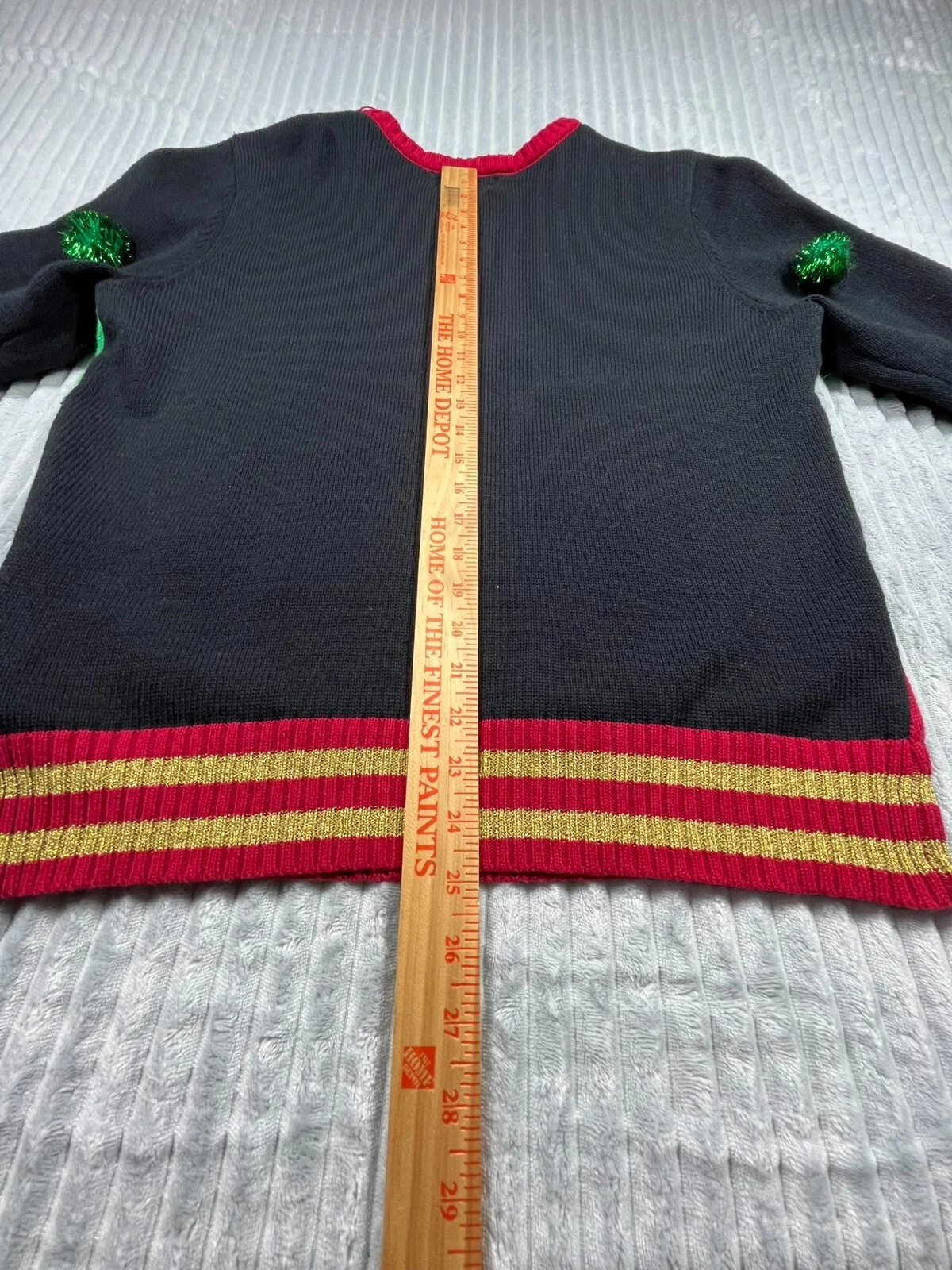 Spencer's Workshop Men's L Pullover Ugly Christmas Sweater Naughty List Light Up