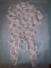 Vtg Carters Sleeper Pajama 6-9 Mo Unisex Yellow Cream Giraffe footed lot Q 