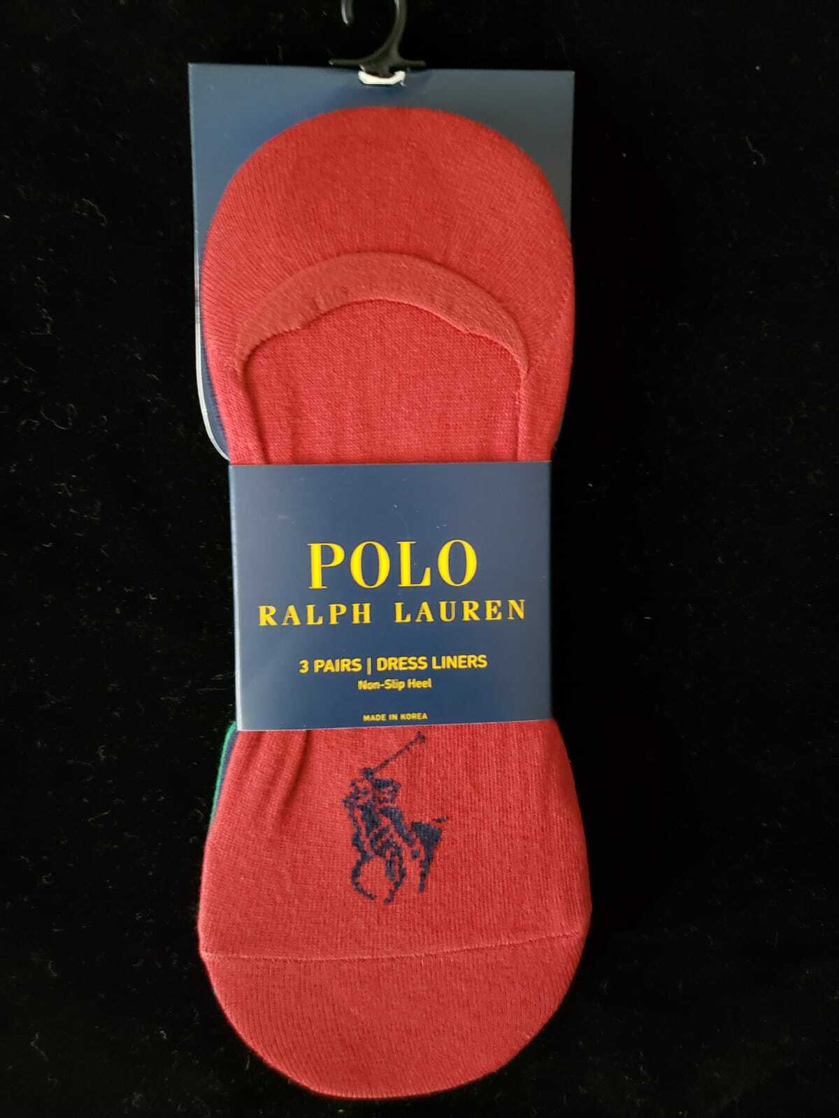 PONY RALPH LAUREN POLO CONFEZIONE 3 FODERE CALZE UOMO
