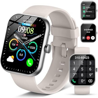 Smart Watch for Men Women Answer/Make Call, 1.96'' Fitness Watch with C-Grey