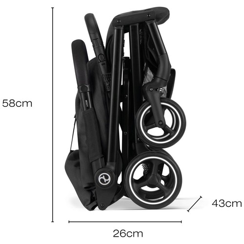 Cybex Stroller Baby Pushchair Travel Buggy Pram Beezy Magic Black Lightweight UK - Picture 5 of 6