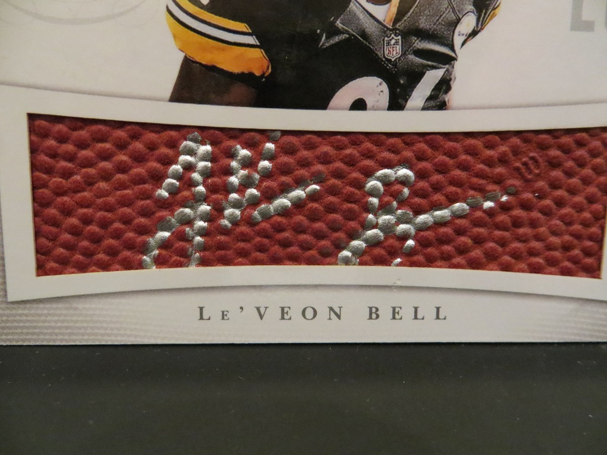 National Treasures Rookie Leather Autograph Steelers Le'veon Bell