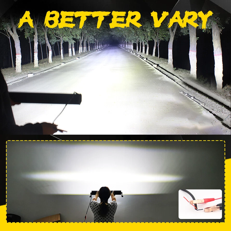 Combo de barra de luz LED 52 pulgadas 1800 W + cableado SUV todoterreno de 4" para Ford 4X4 Foto 4 de 4