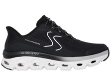 Skechers Woman's Glide Step SOLE / Slip Ins / Black-White / Memory Foam /Reg 95