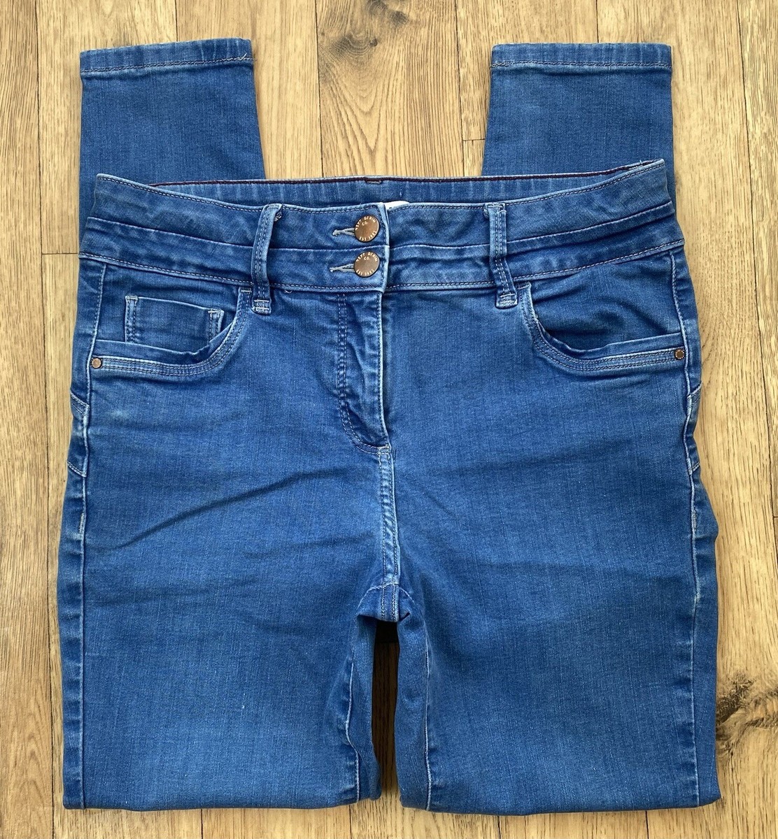 Ladies NEXT Lift Slim Shape Skinny jeans size 16 R waist 34 leg - Main Image