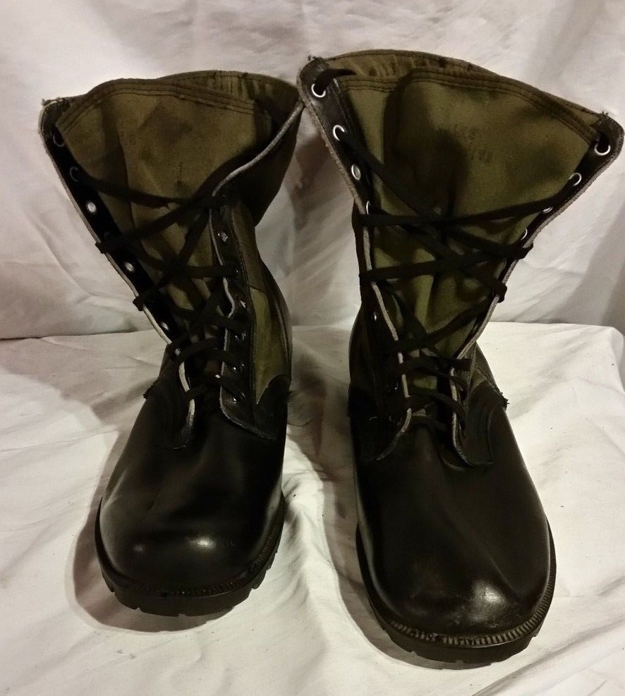 1960S BATA VIETNAM SPIKE PROTECTIVE COMBAT GREEN JUNGLE  display picture 1