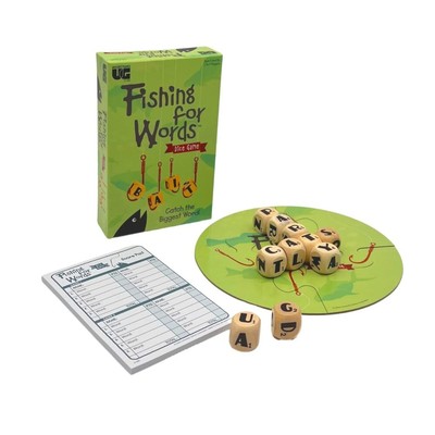 Fishing for Words, Dice Game, Word Game, Travel Game, Family Game, Bar Game, ...