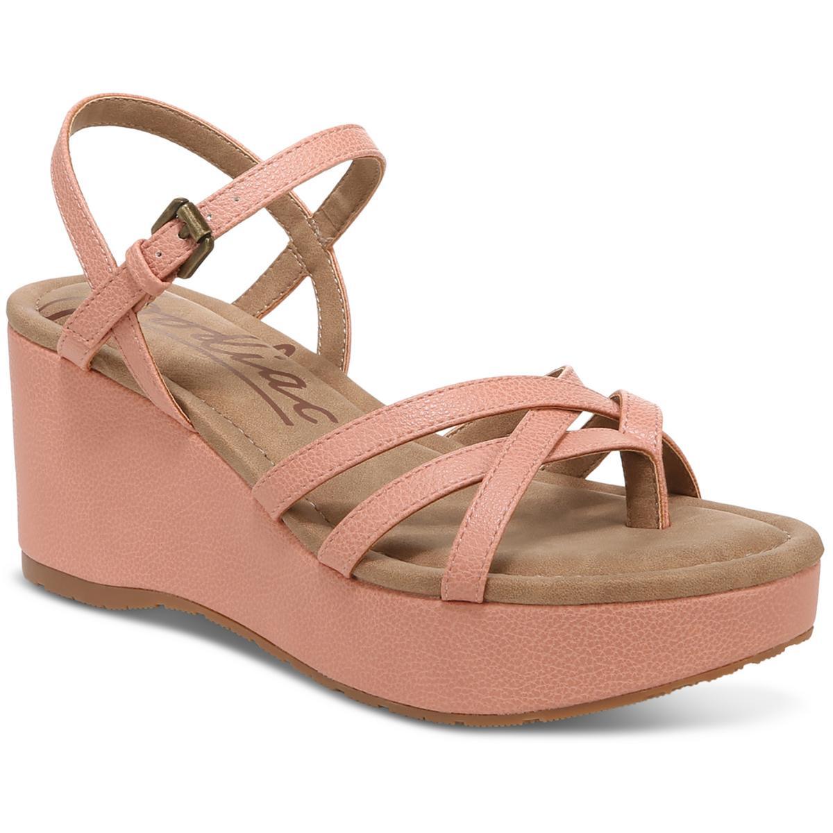 Женские босоножки на танкетке с ремешками Rita Pink от Zodiac 7 среднего размера (B,M) BHFO 3128