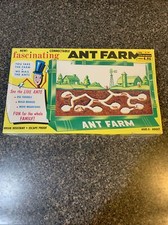 Vintage Uncle Milton  s LIVE ANT FARM HABITAT Science Kid Hobby New In Box