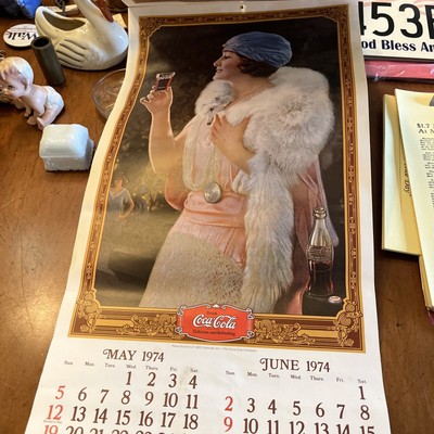 VINTAGE 1973/1974 Reproduction COCA-COLA CALENDAR | eBay