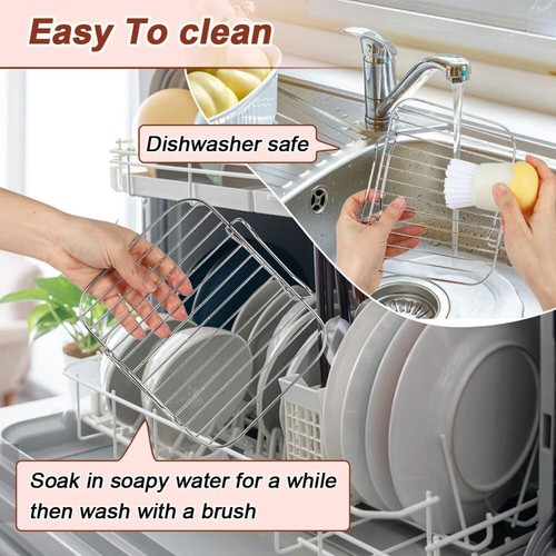 Air Fryer Grillrost Zubehör Heißluftfritteuse Rack für Ninja AF500UK Edelstahl - Bild 3 von 11