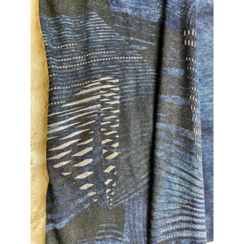 Chico's Pullover, offene Strickjacke, klein, Größe 4, blau/grau Fleckenmuster - Bild 8 von 10
