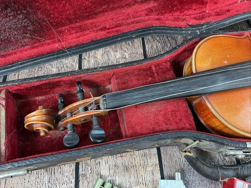 Antique Violin Eduard Reichert Dresden Tone Violin Style IV no 19 Dodd Bow Case - Picture 3 of 24