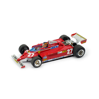Ferrari 126 Ck G.Villeneuve 1981 N.27 Winner Montecarlo Gp With Pilote 1:43 Brum