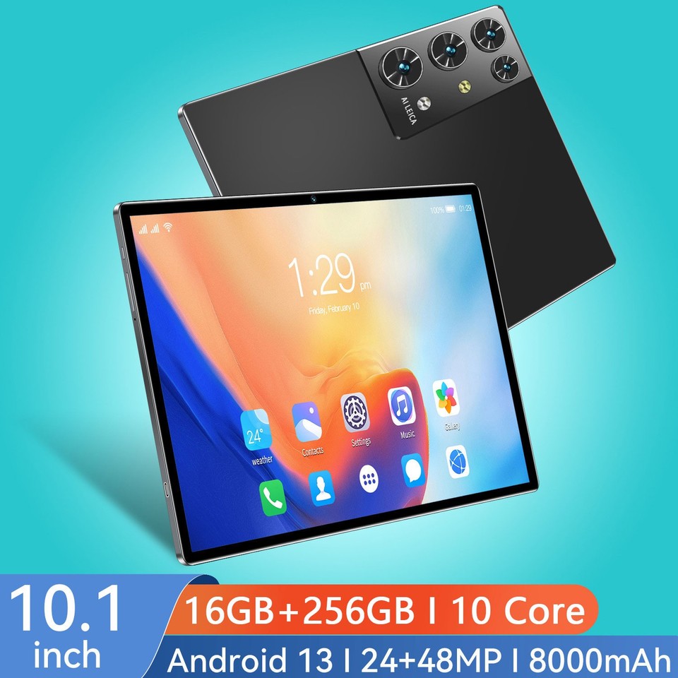 2025 Tablet Android 14 16GB +256GB Tablet PC Dual SIM 4G LTE 5G WiFi ...