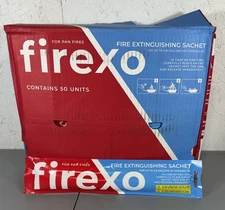 50 Pack- Firexo Cooking Pan Fire Extinguisher Sachets - Fire Blanket Alternative