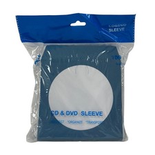 Blue Color Paper CD Sleeves with Window  Flap Lot