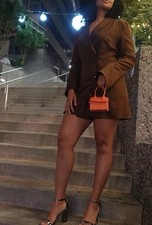 PrettyLittleThing Women  s Brown Blazer Jacket Long