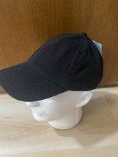 NWT DSG Girls Black Washed Cotton Baseball Hat One Size Youth Kids