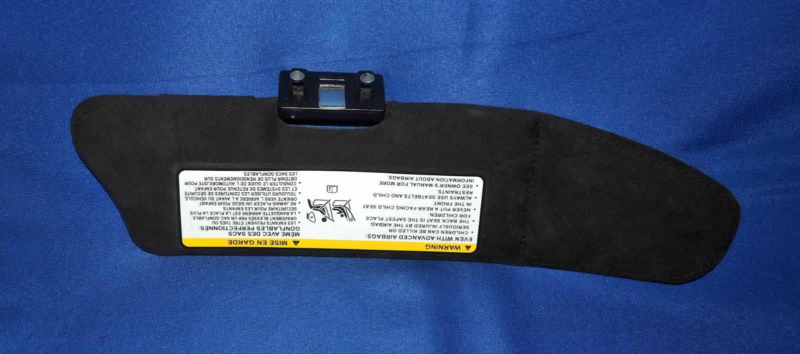 2022-2026 Maserati MC20 MCPura Driver Left Sun Visor Alcantara Black 1500 Mi
