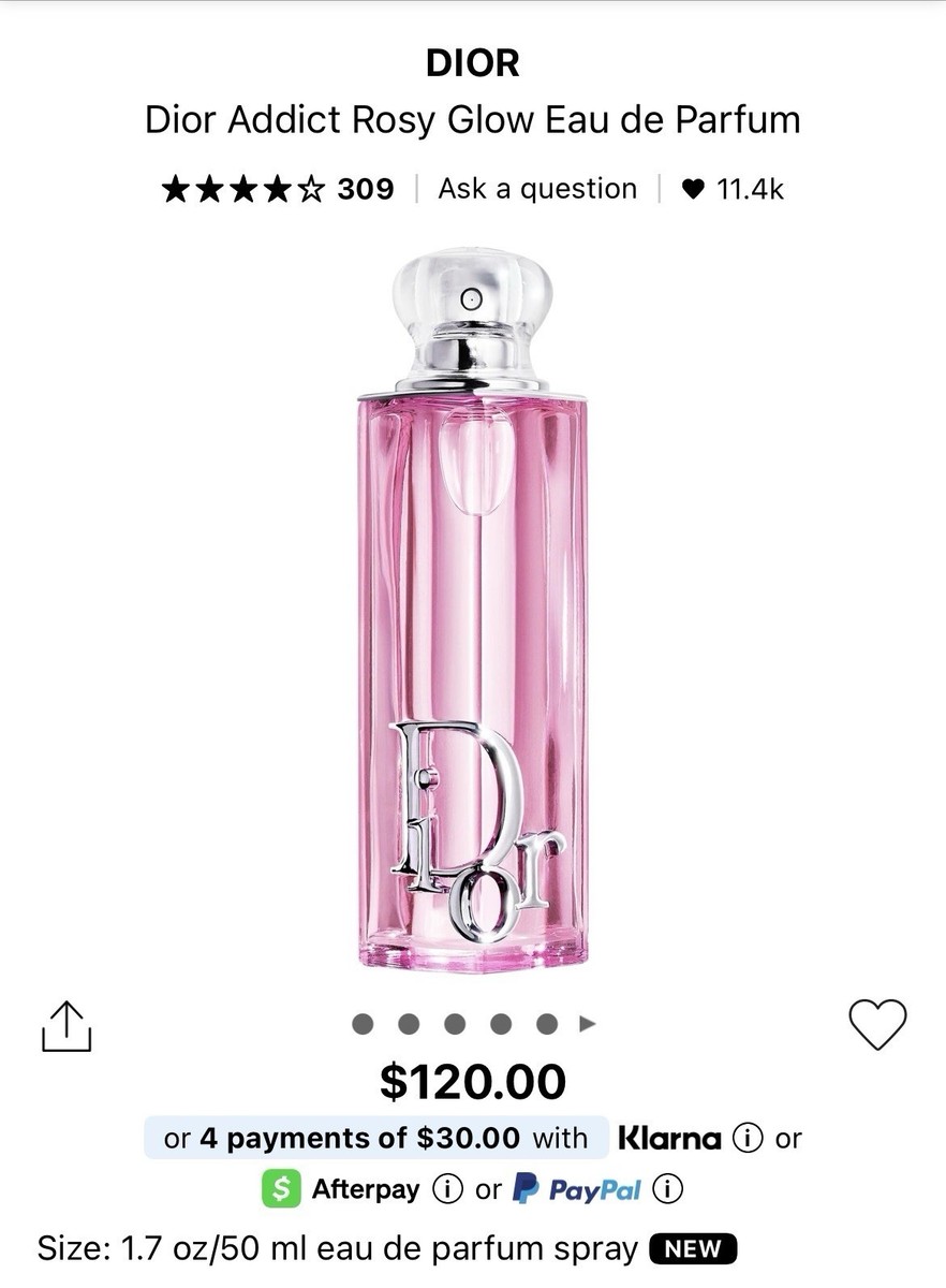 Dior Addict Rosy Glow Eau de Parfum 1.7oz | eBay