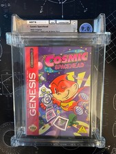 1993 Sega Genesis Cosmic Spacehead WATA CIB 9.0 with GOLD Stamp