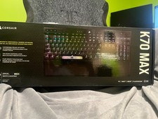 Corsair K70 Max RGB full-size mechanical gaming keyboard in black, MGX switches