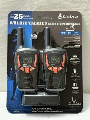 New Cobra ACXT390 Walkie Talkies - Lightweight, 22 Channels 2-Pack Sealed (SH3)