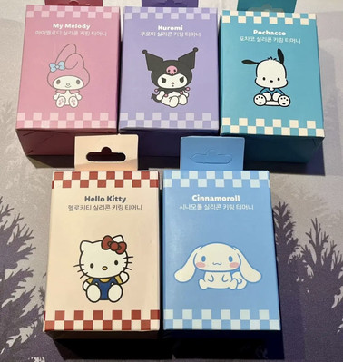 SANRIO KUROMI Silicone Figure Key Ring T-money Card Transportation Contactless