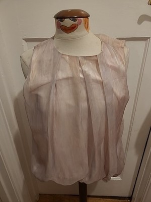 Ladies Primark Size 14 Baby Pink Sleeveless Lined Blouse