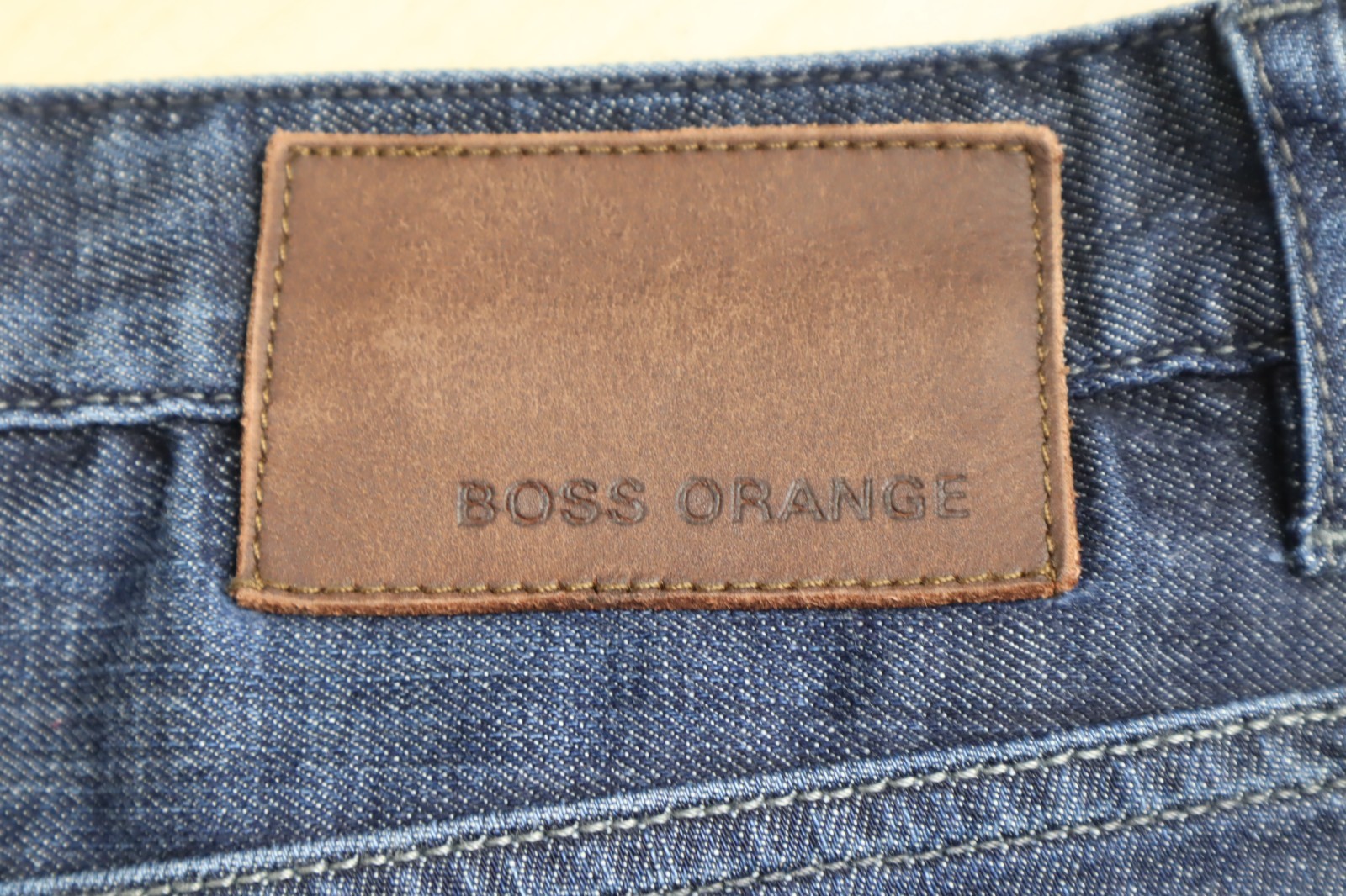 HUGO BOSS Orange 24 Barcelona Jeans Mens W34 L30 Blue Dark Wash Good Cond thumbnail 8