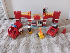 Lego Duplo 10593 Fire Station Set  💯% Complete Stazione Pompieri 