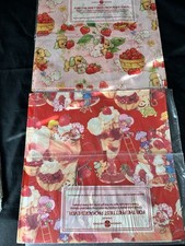 2 VTG 1980s Strawberry Shortcake American Greetings Gift Wrap 1 Sheet Per Pack