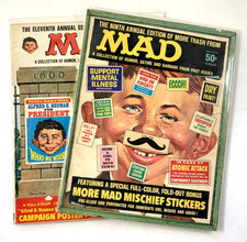 MAD MAGAZINE Annuals #9, 11 (LOT OF 2) Vintage Satire Magazines