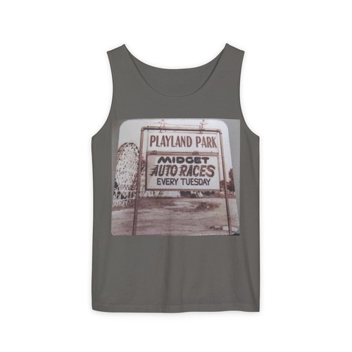 Unisex Garment-Dyed Tank Top Vintage Playland Park Werbung - Bild 34 von 65