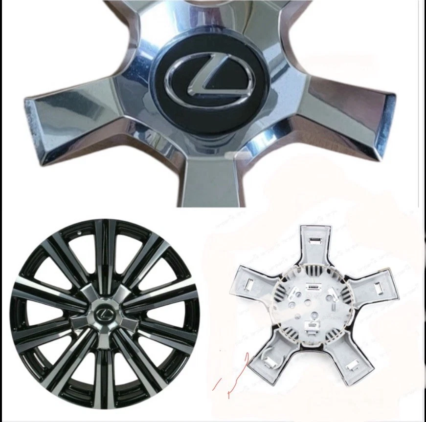 LEXUS 17-20 LX570 CROMO LLANTA CENTRAL TAPACUBOS CUBIERTA 4260B-60440 Juego 4 Foto 2 de 4
