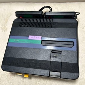 SHARP Twin Famicom Console System AN-505BK Black [Maintained Belt Replaced]