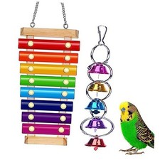 Large Parrot Toy Bird Xylophone Toy Bird Cage Bell Accessories Music Musical