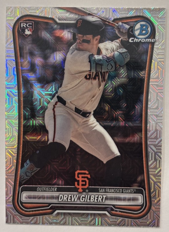 2026 Bowman Chrome Mojo Refractor Drew Gilbert Rookie #40 San Francisco Giants
