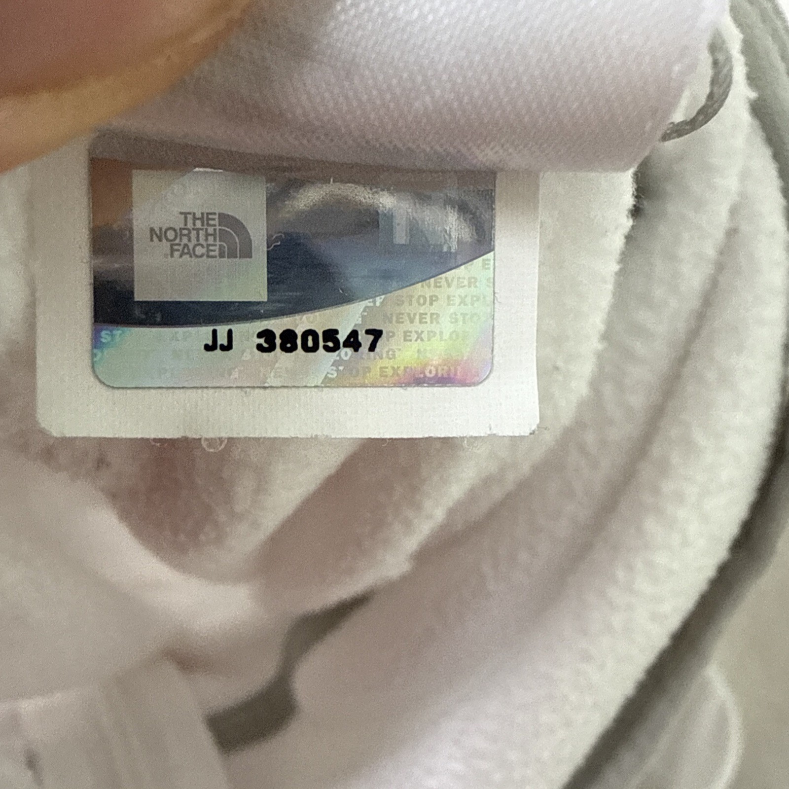 The North Face Womens Polartec Fleece Hoodie Jacket White M Full Zip Lightweight thumbnail 9